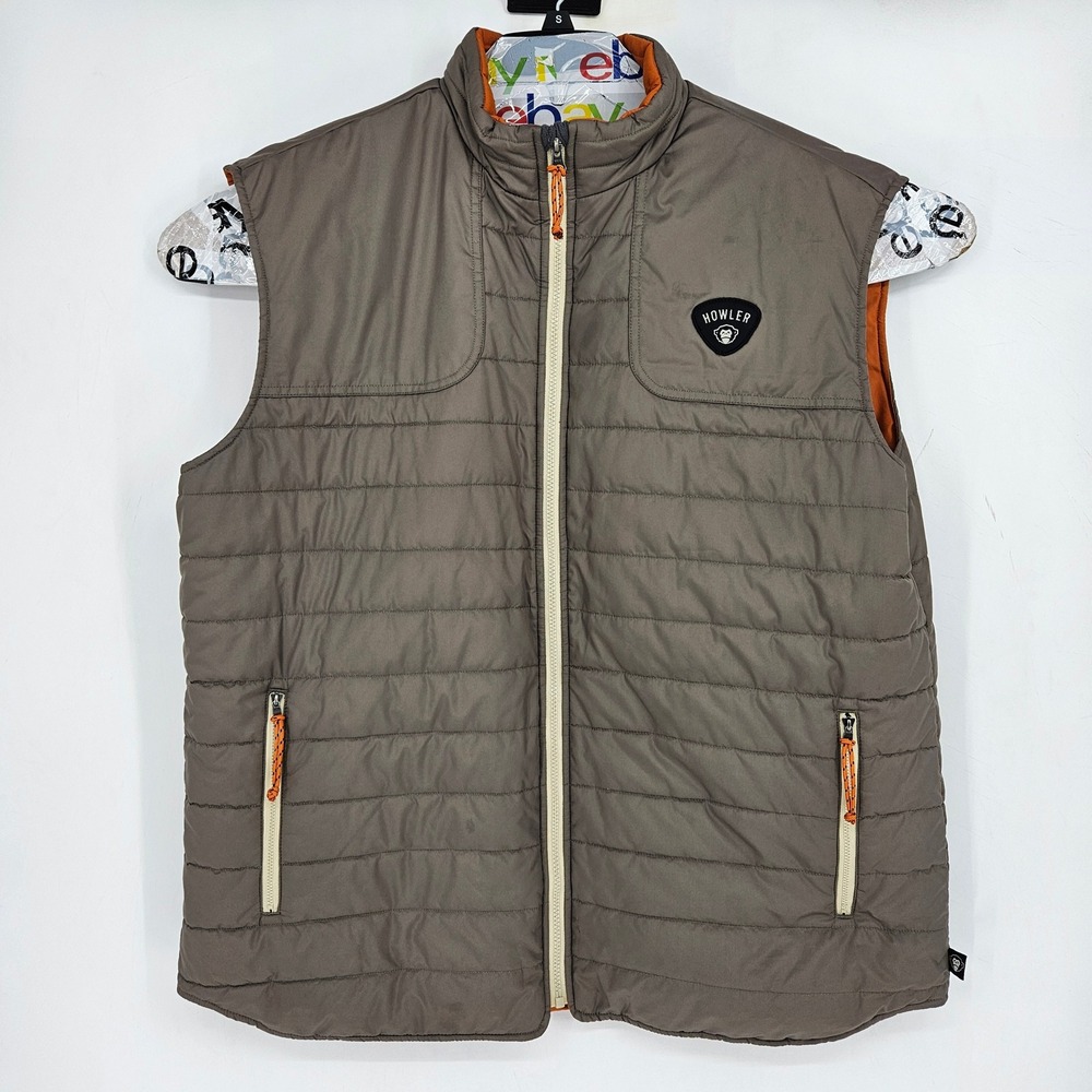 Howler Bros Vest Mens XXL Merlin Full‎ Zip Puffer Outdoors Sleeveless Preppy
